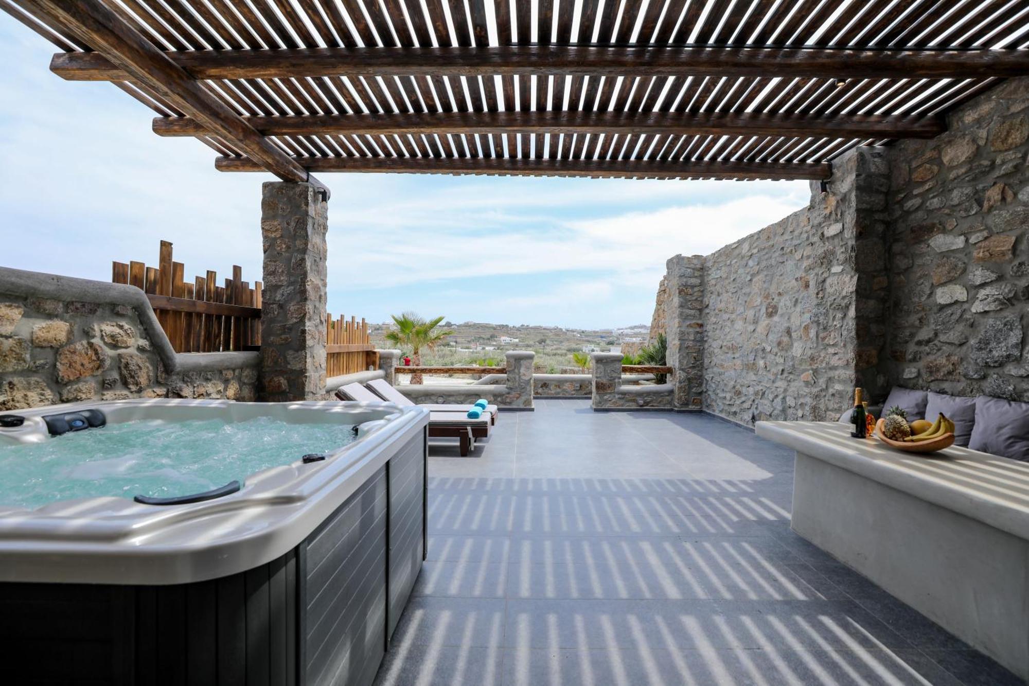 The George Villas With Private Pool, Close To Mykonos Town - Chora المظهر الخارجي الصورة