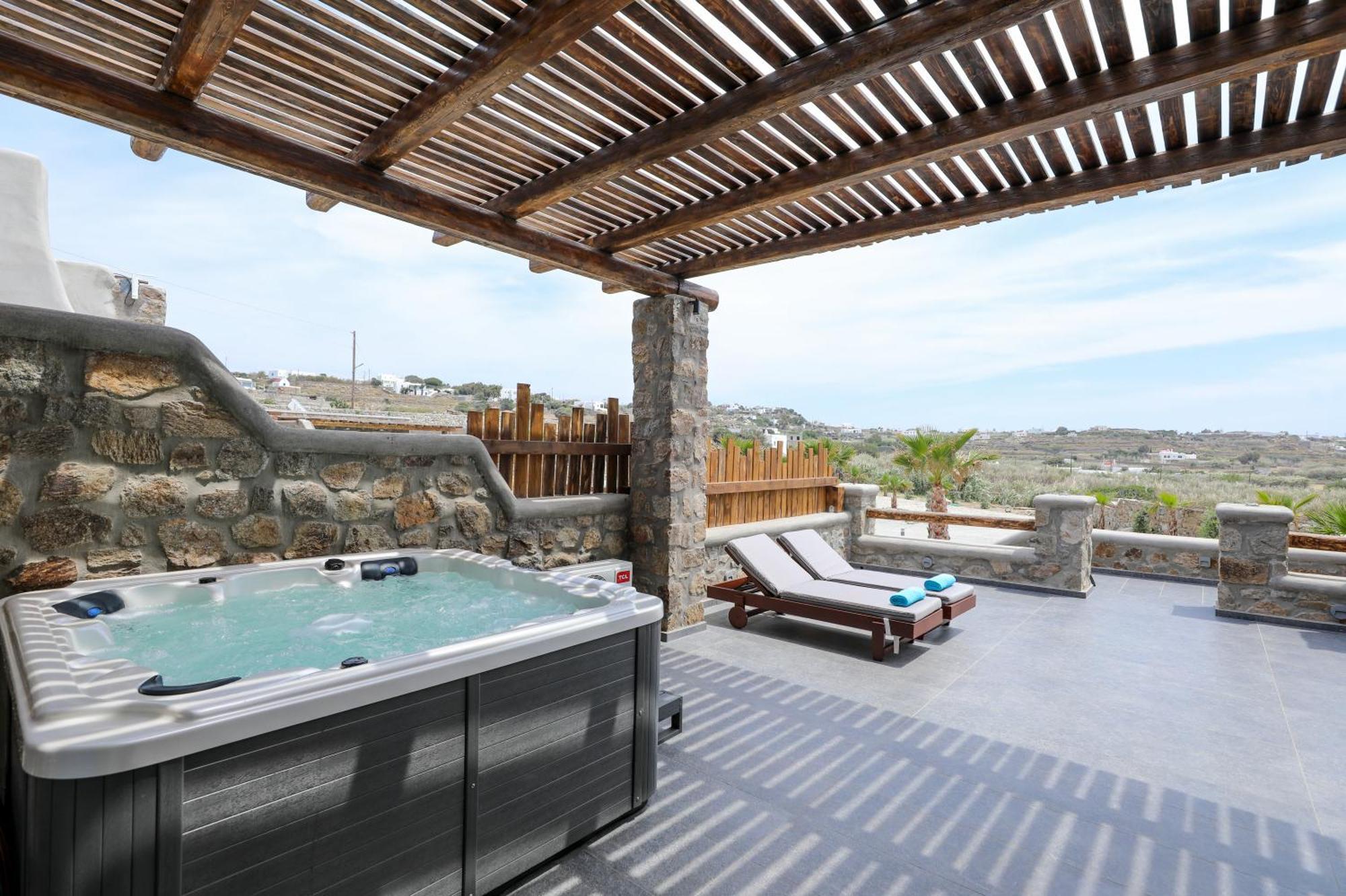 The George Villas With Private Pool, Close To Mykonos Town - Chora المظهر الخارجي الصورة