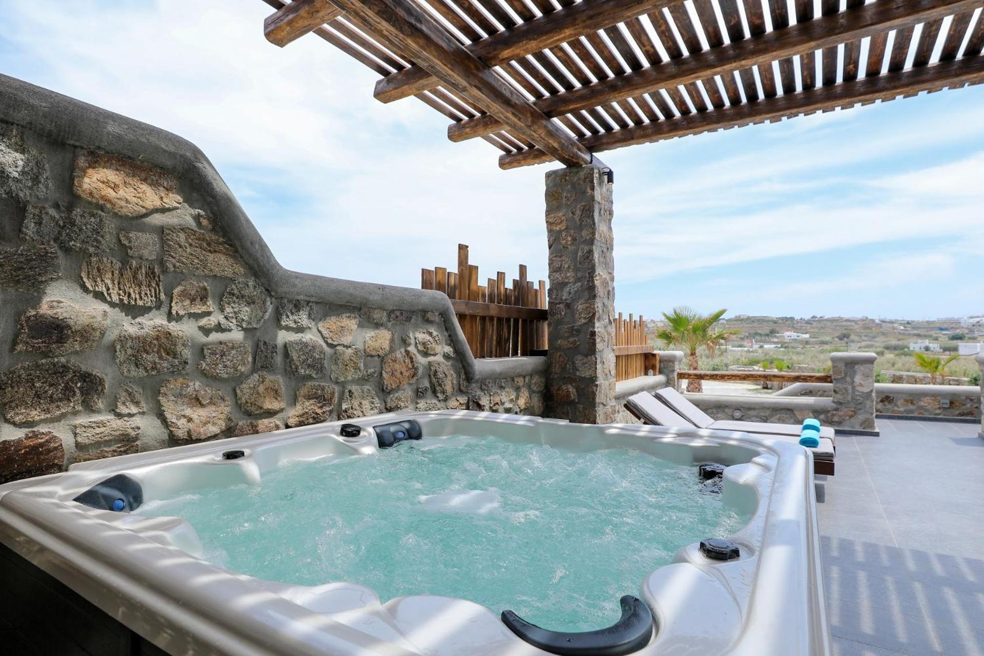 The George Villas With Private Pool, Close To Mykonos Town - Chora المظهر الخارجي الصورة