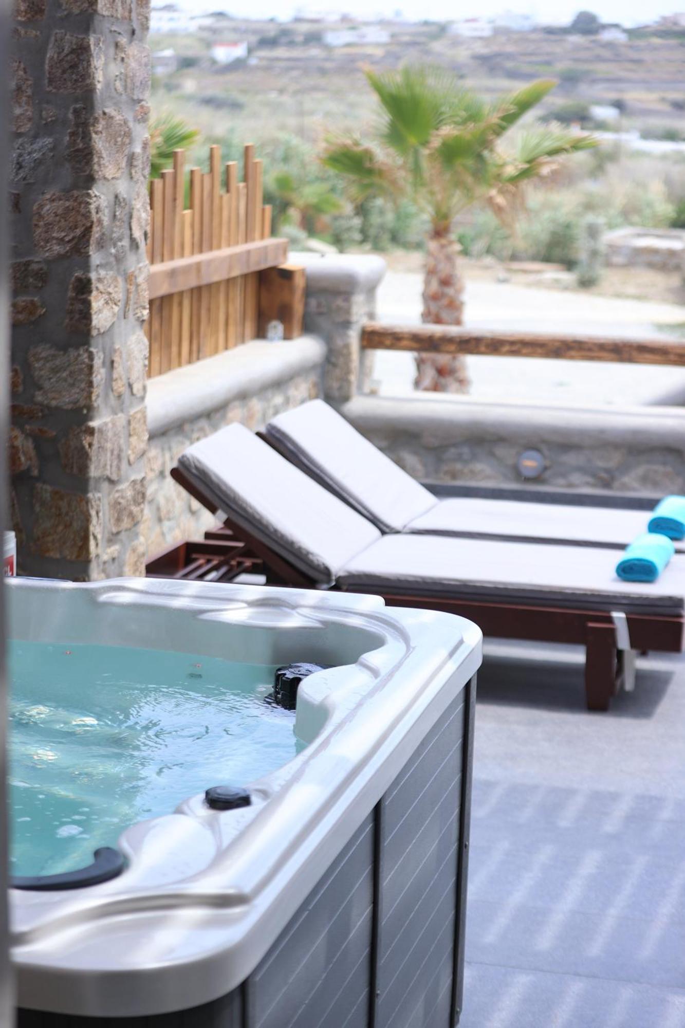 The George Villas With Private Pool, Close To Mykonos Town - Chora المظهر الخارجي الصورة